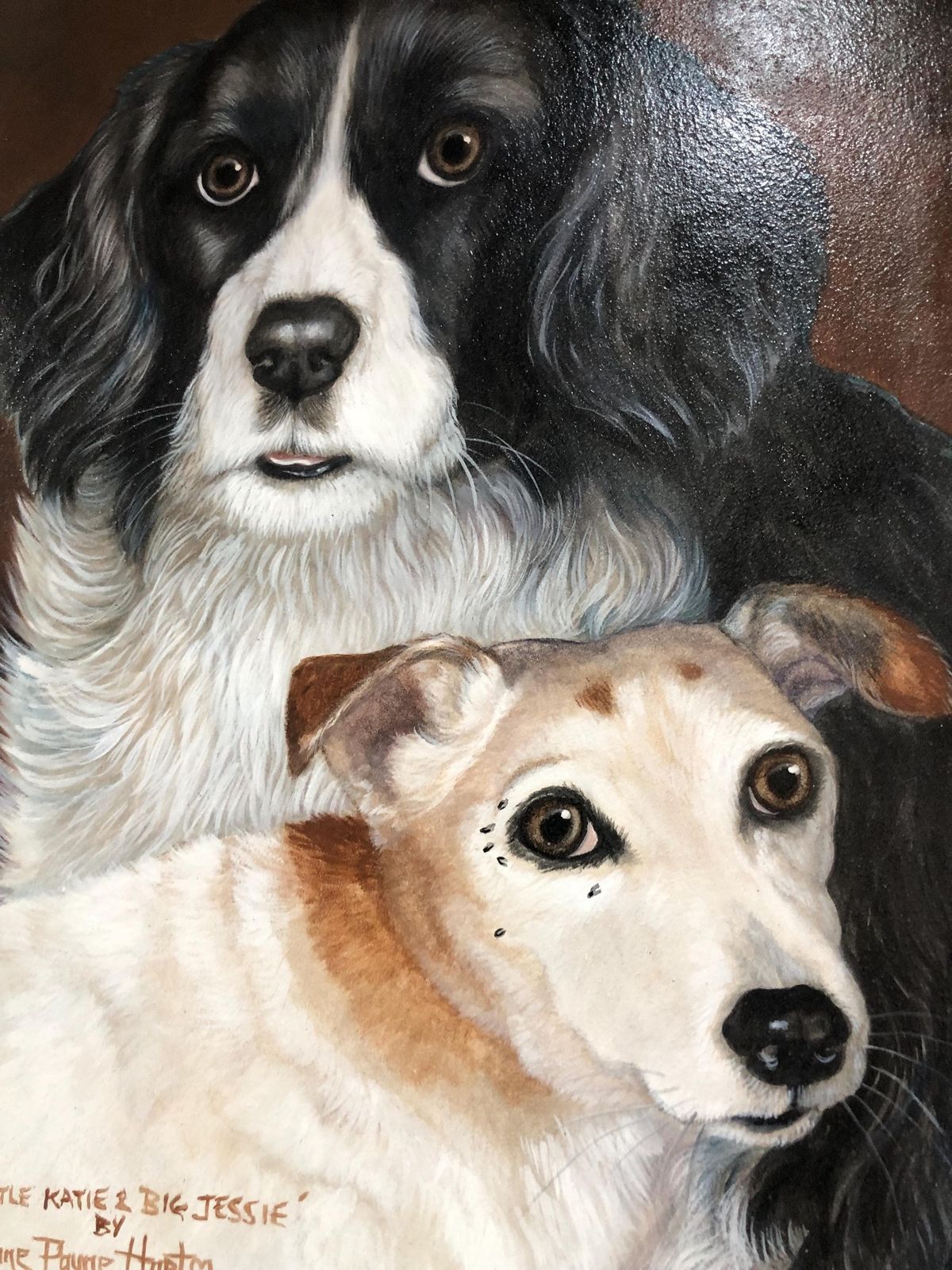 Little Kate & Big Jessie Buddies Acrylic On Board Jane Hart Payne photo furniture