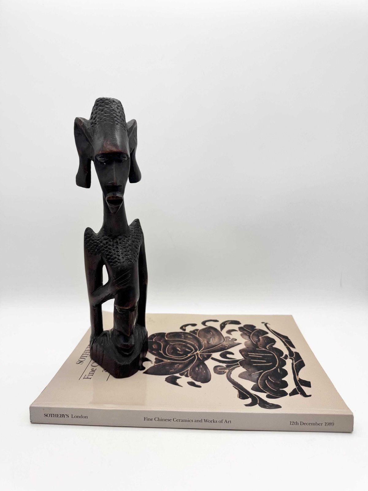 photo for sale Wooden African Art Head Sculpture, Woman Figure, Wooden Head