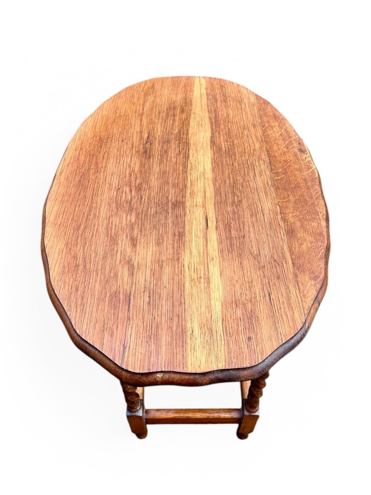 Antique Edwardian Occasional Table / Barley Twist Legs / Wooden Side Table / English C1900 photo Furniture
