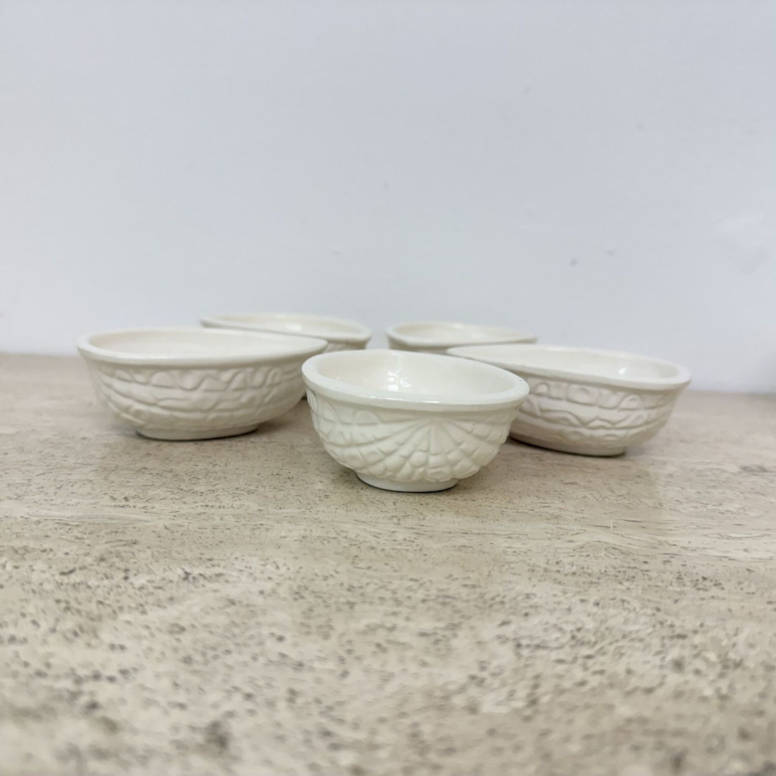 photo for sale Vega International Ceramic Italy Walnut Shaped Bowls , 1970s