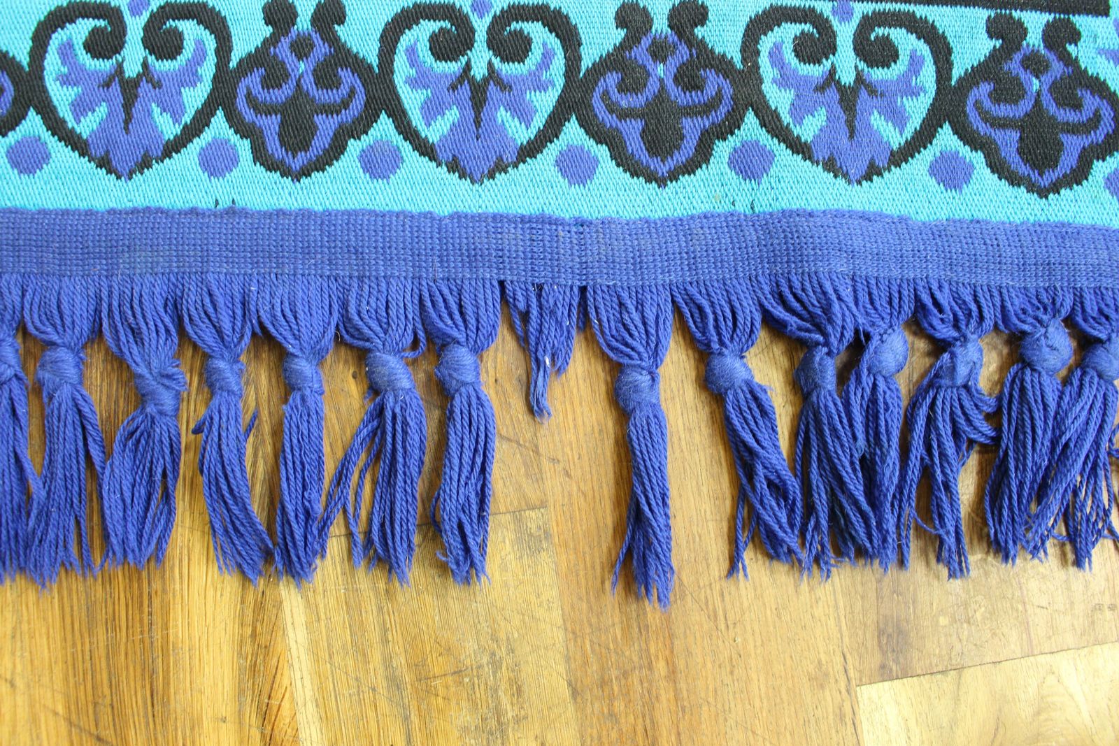 Casa Pupo Blue Rug C 1970, 1970s photo for sale