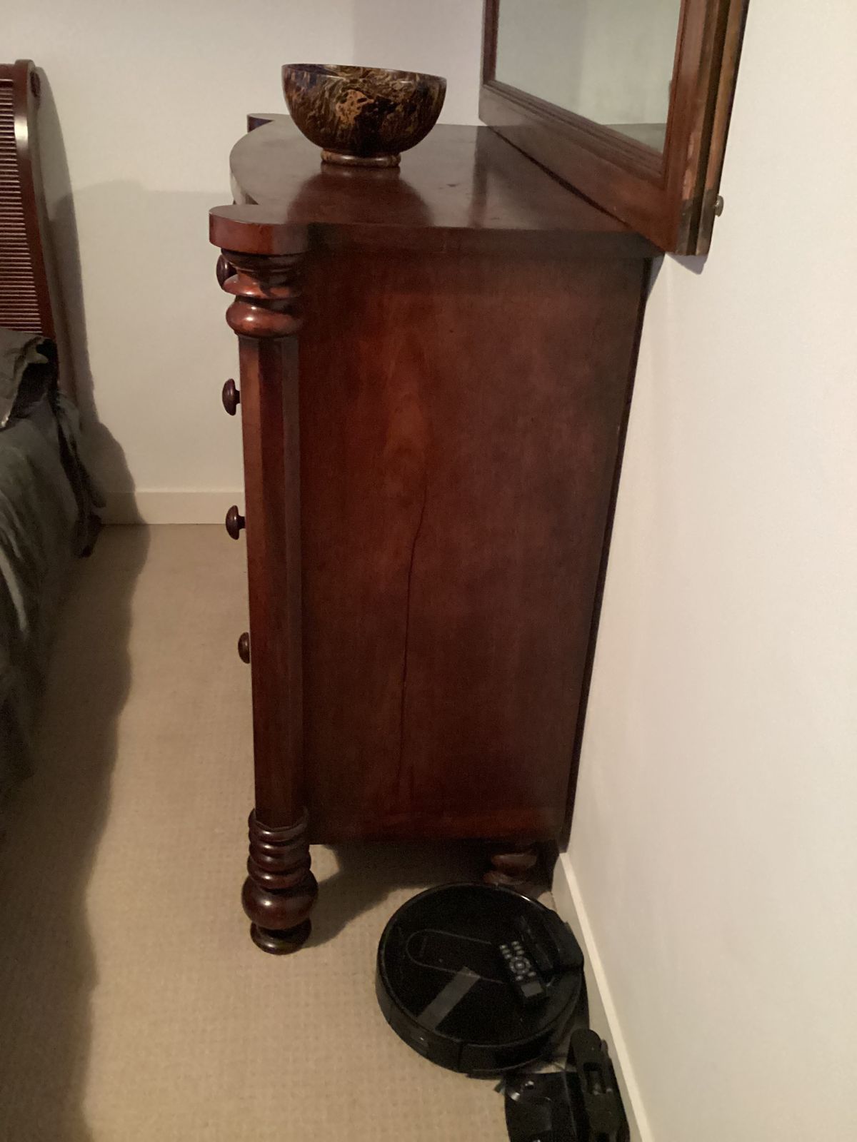 Early Victorian Bow Fronted Chest Of Drawers photo furniture