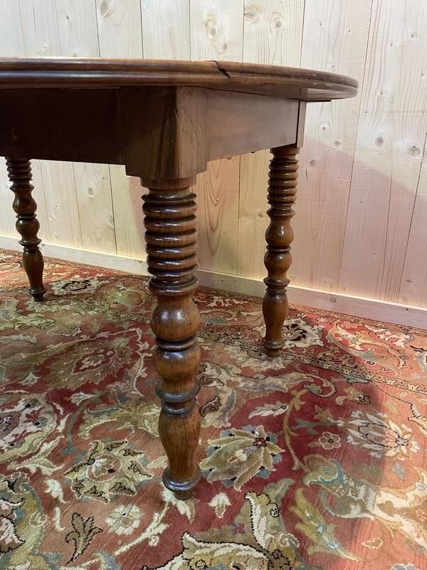 Table à Manger Ronde Louis Philippe En Noyer photo furniture