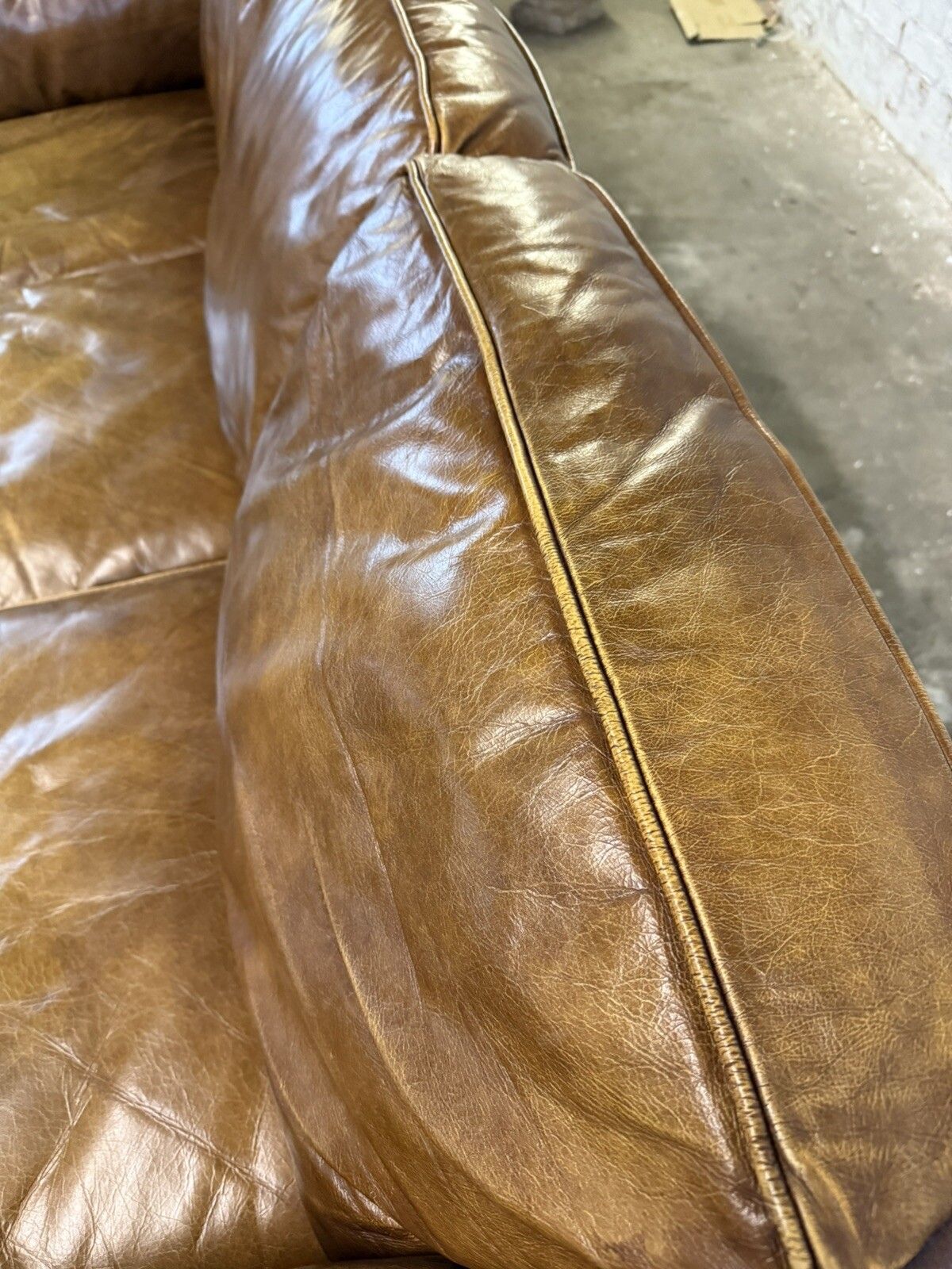Vintage Leather Sofa & Chair Manner Of V11 Sofa By Illum Wikkelsø Heals Danish photo for sale