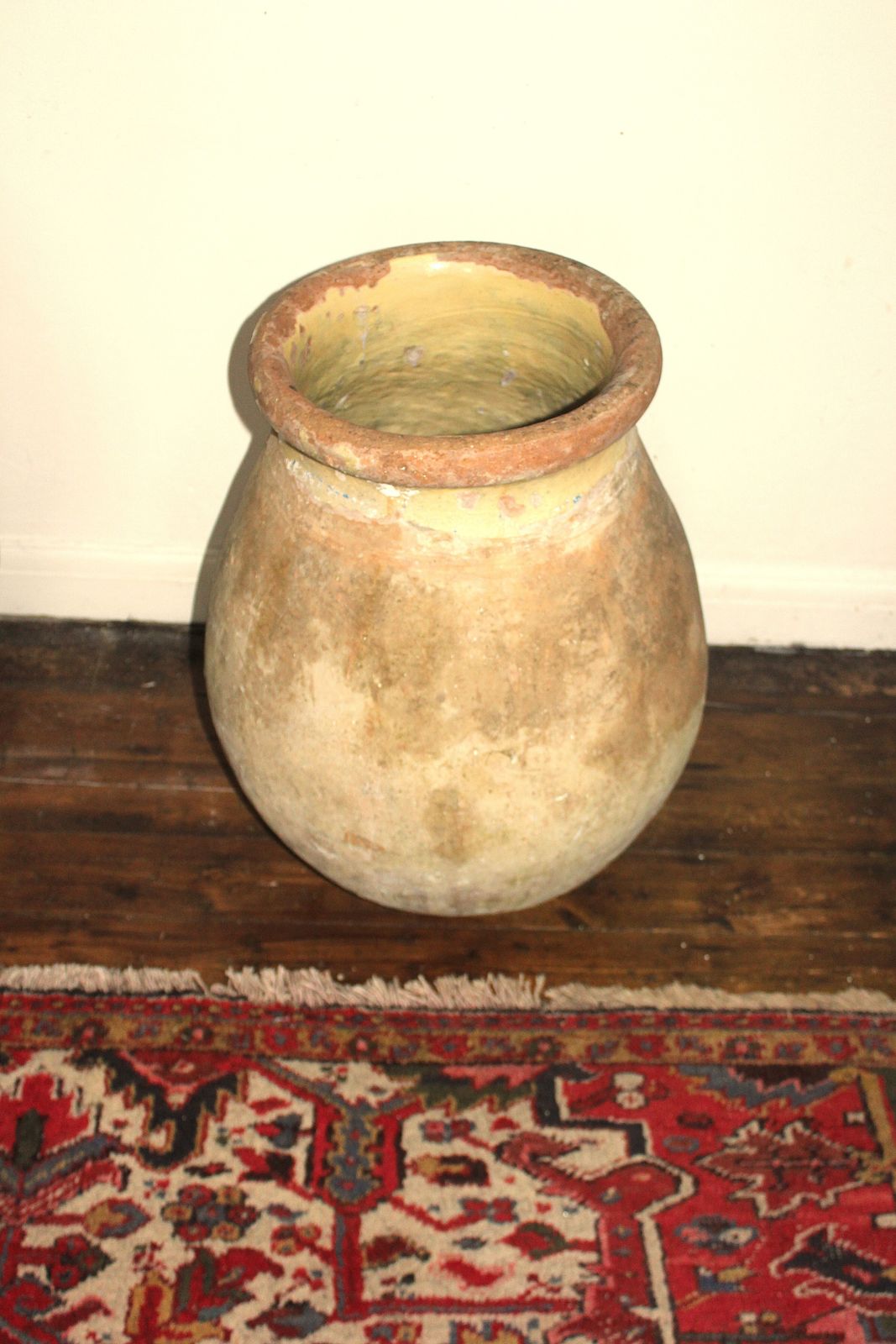 photo furniture Large 19th Century French Biot Terracotta Olive Jar