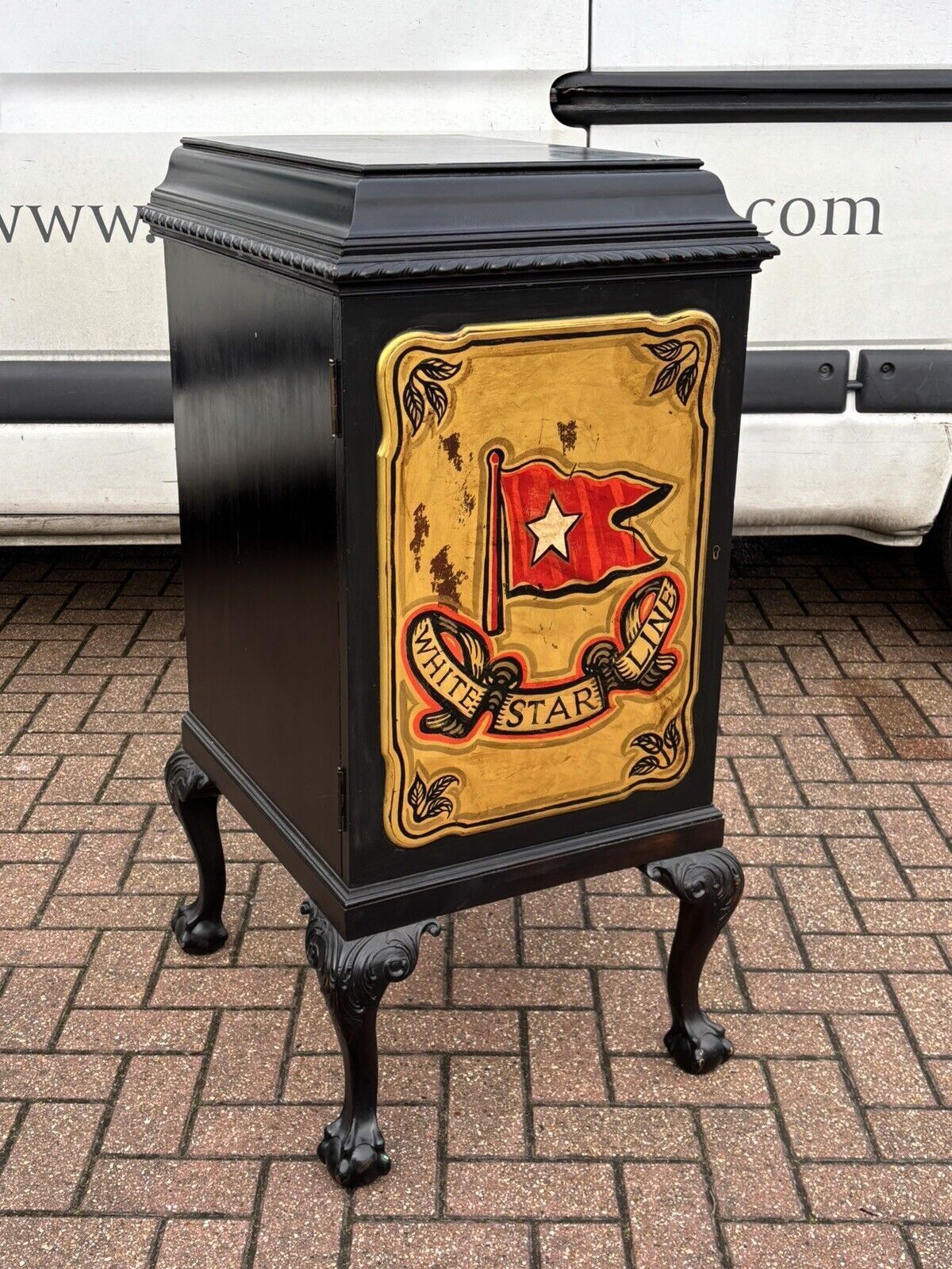 Titanic White Star Line Cellarette / Drinks Cabinet. photo for sale