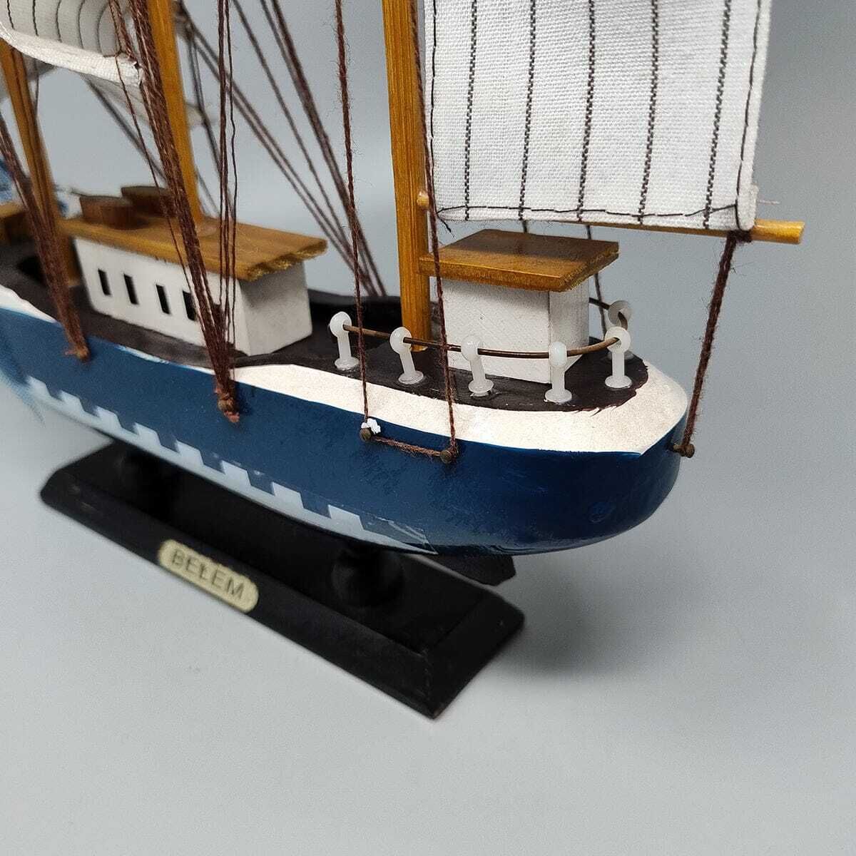 1970s Astonishing Belem Model Ship. Handmade. Made In England photo vintage