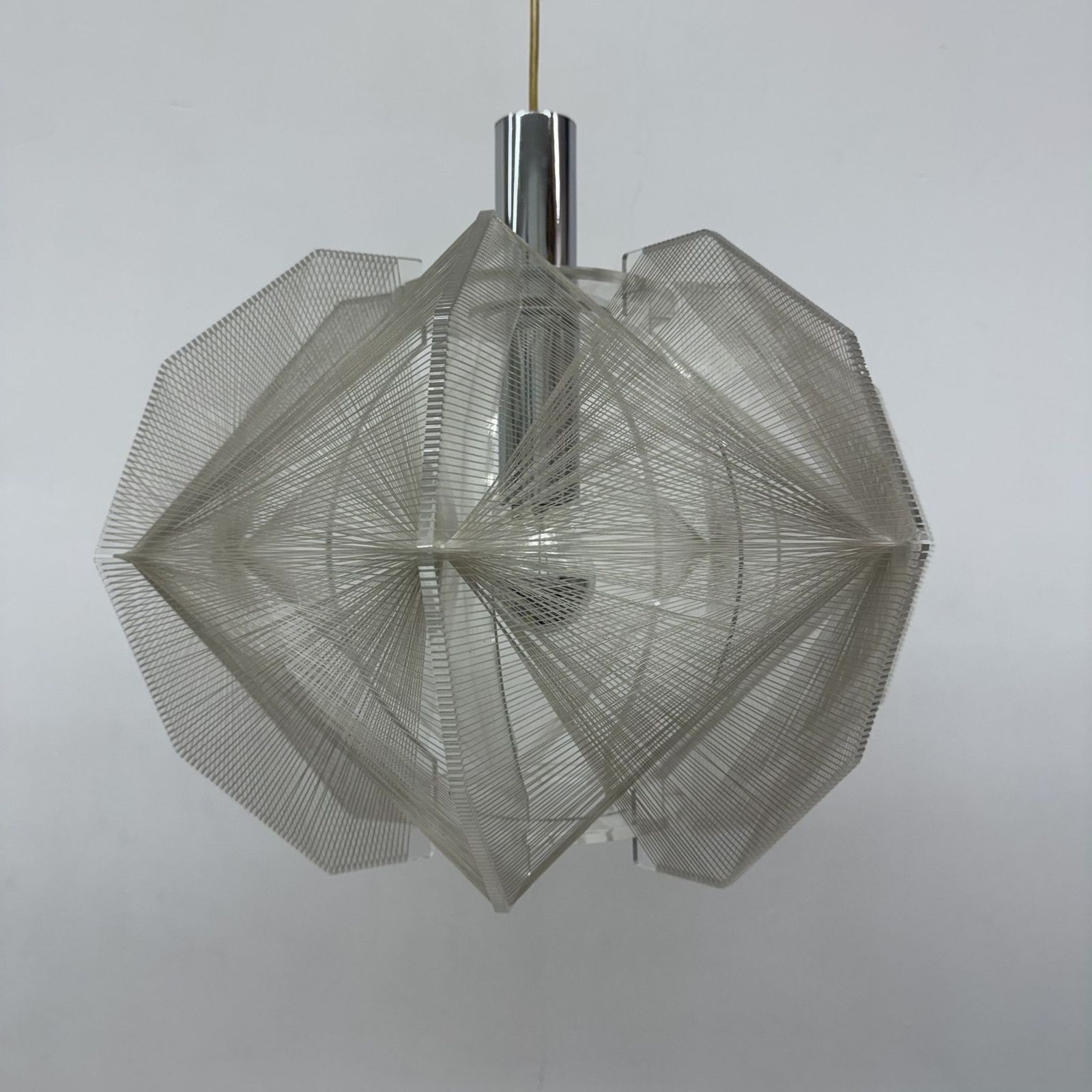 Paul Secon Voor Sompex Hanglamp Van Helder Draad, Jaren 1970, Duitsland photo for sale