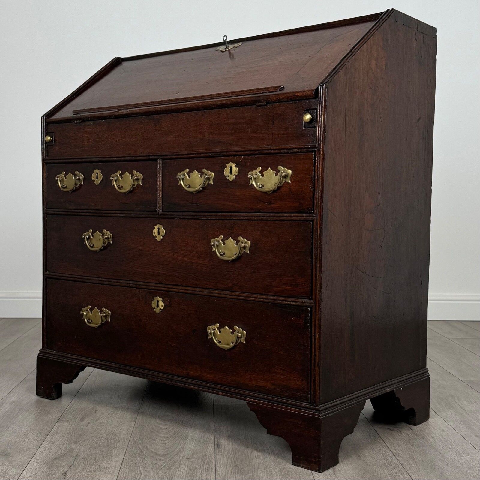 Antique 17th Century Bureau Of Finest Quality In Oak photo for sale