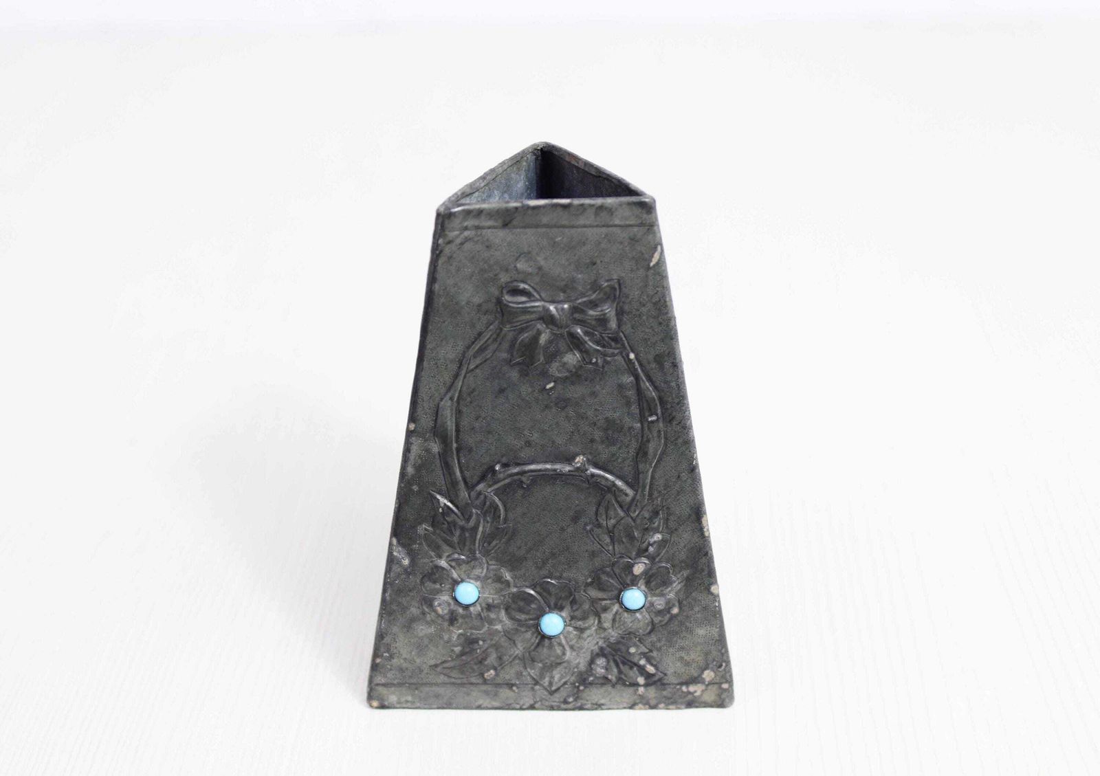 Art Nouveau Pewter Vase, Signed G.Penot 1930