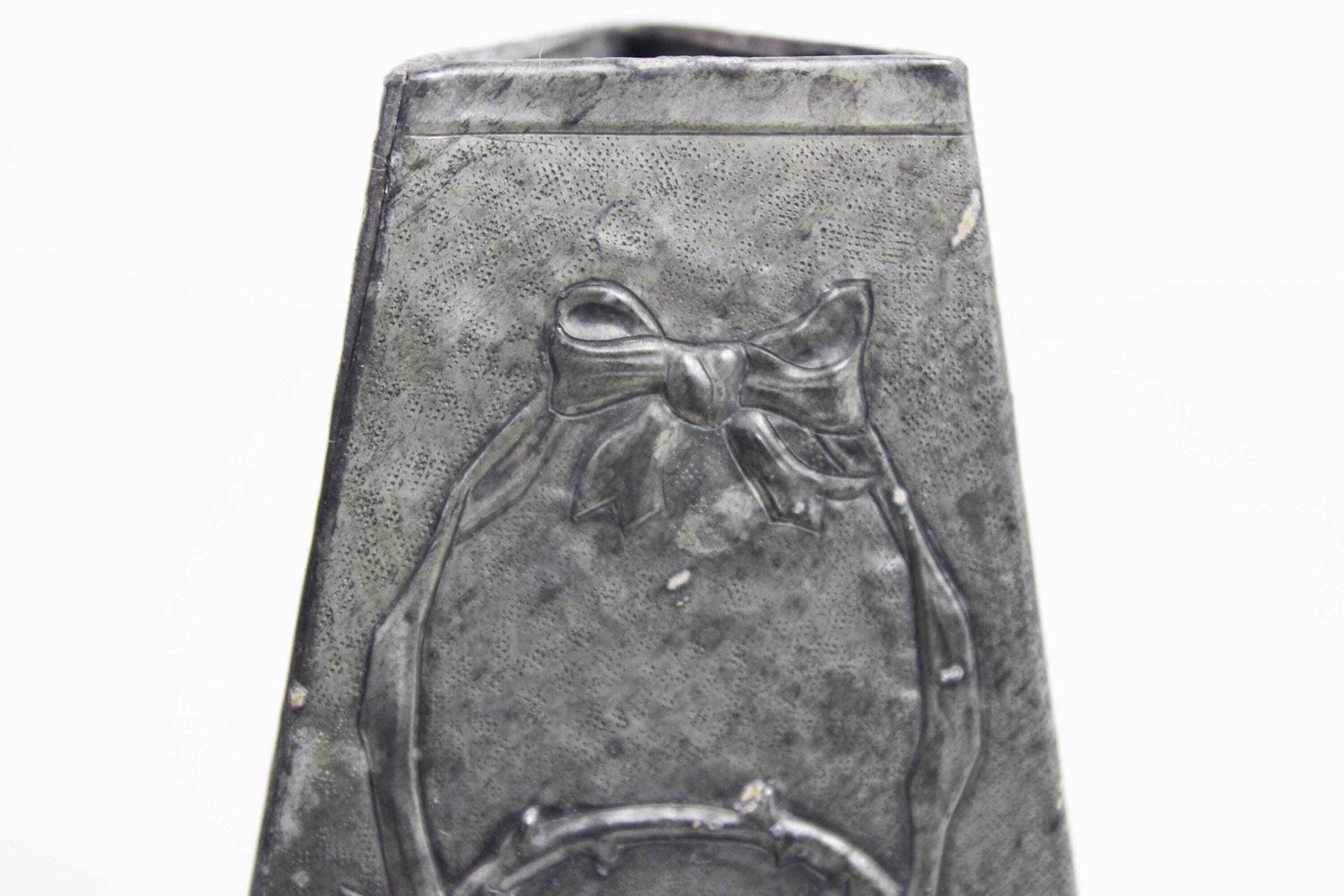 Art Nouveau Pewter Vase, Signed G.Penot 1930 photo 90.0