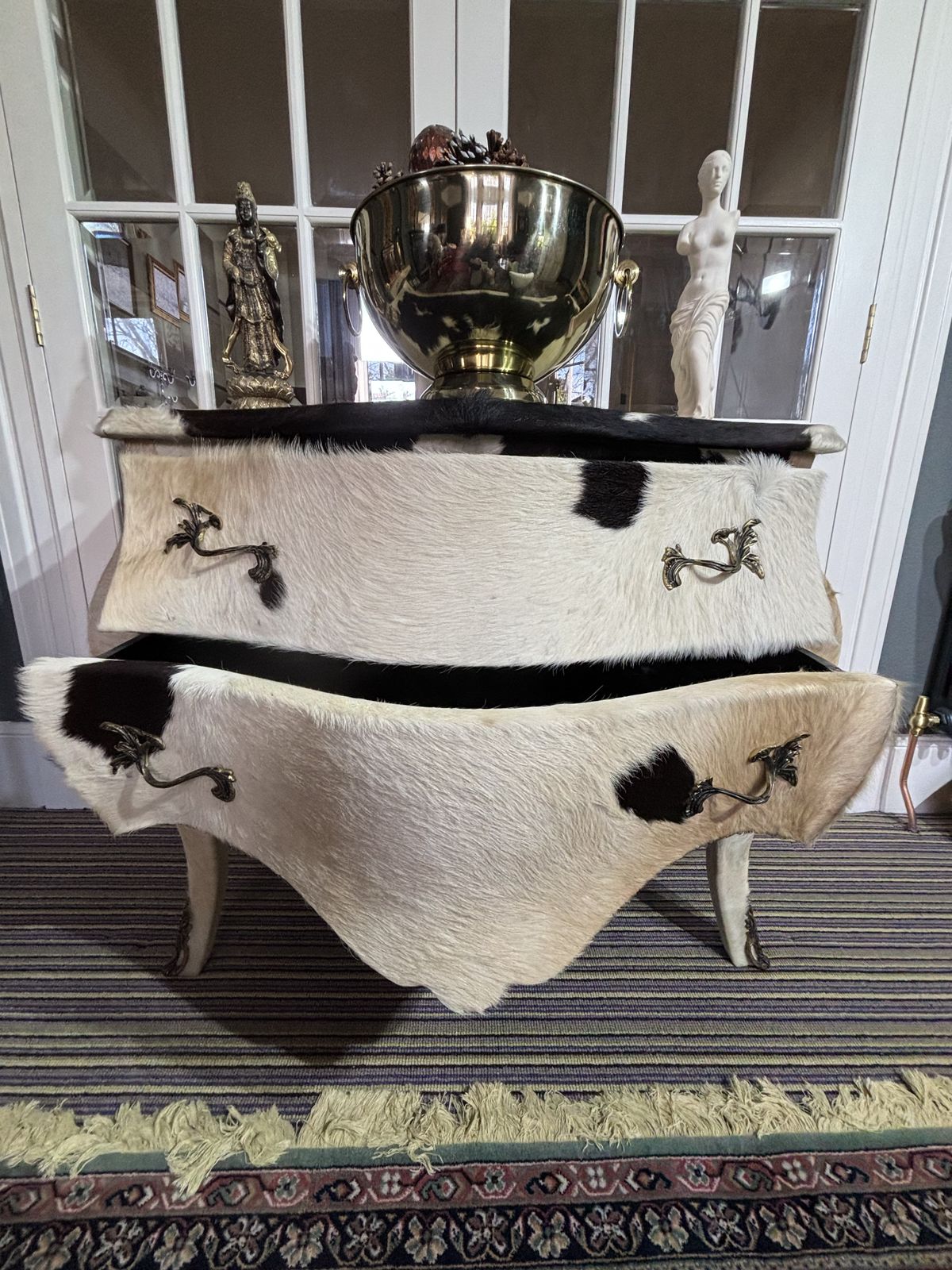 Unusual Cowhide French Drawers photo furniture