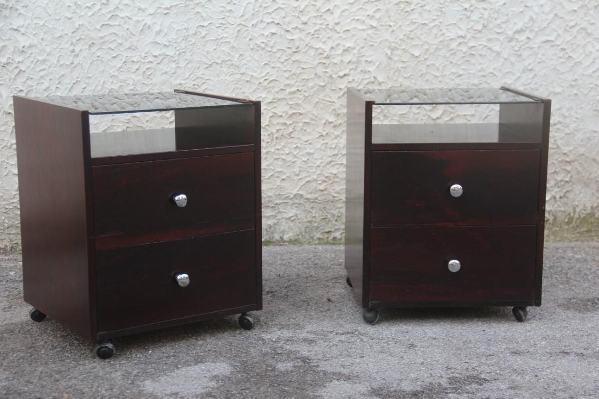 Pair Of Nightstands Carlo De Carli, 1960 For Sormani Italian Design Rosewood photo furniture
