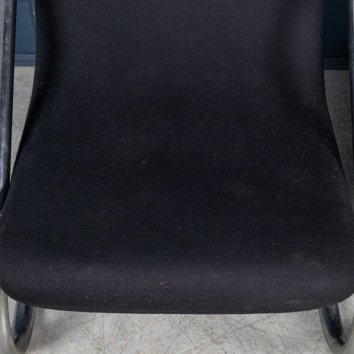 photo vinterior 20th Century Italian Pair Of Tubular Framed Lounge Chairs C.1980
