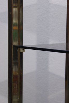 999.0 Golden Metal Shelf Attributed To Renato Zevi, Italy, 1970s photo