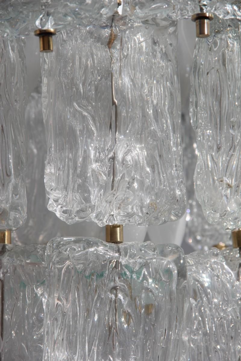 Venini Toni Zuccheri Round Chandelier Glass Murano And Brass Part Italian Design photo Lighting