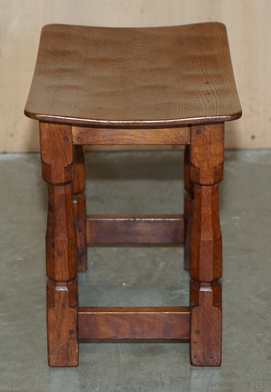 Fine Pair Of Rtestored Original 1930's Burr Oak Robert Mouseman Thompson Stools photo buy