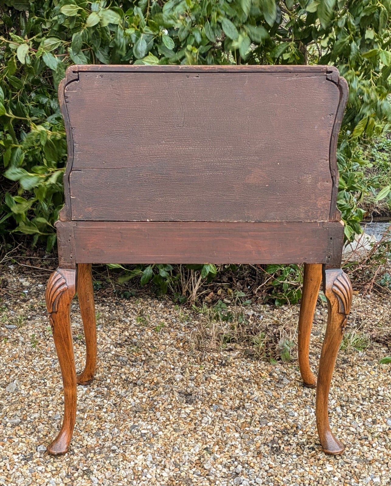 Furniture George I Style Burr Walnut Bureau On Stand Desk photo