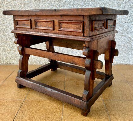 Vintage Pine Work Table, 1940s photo furniture