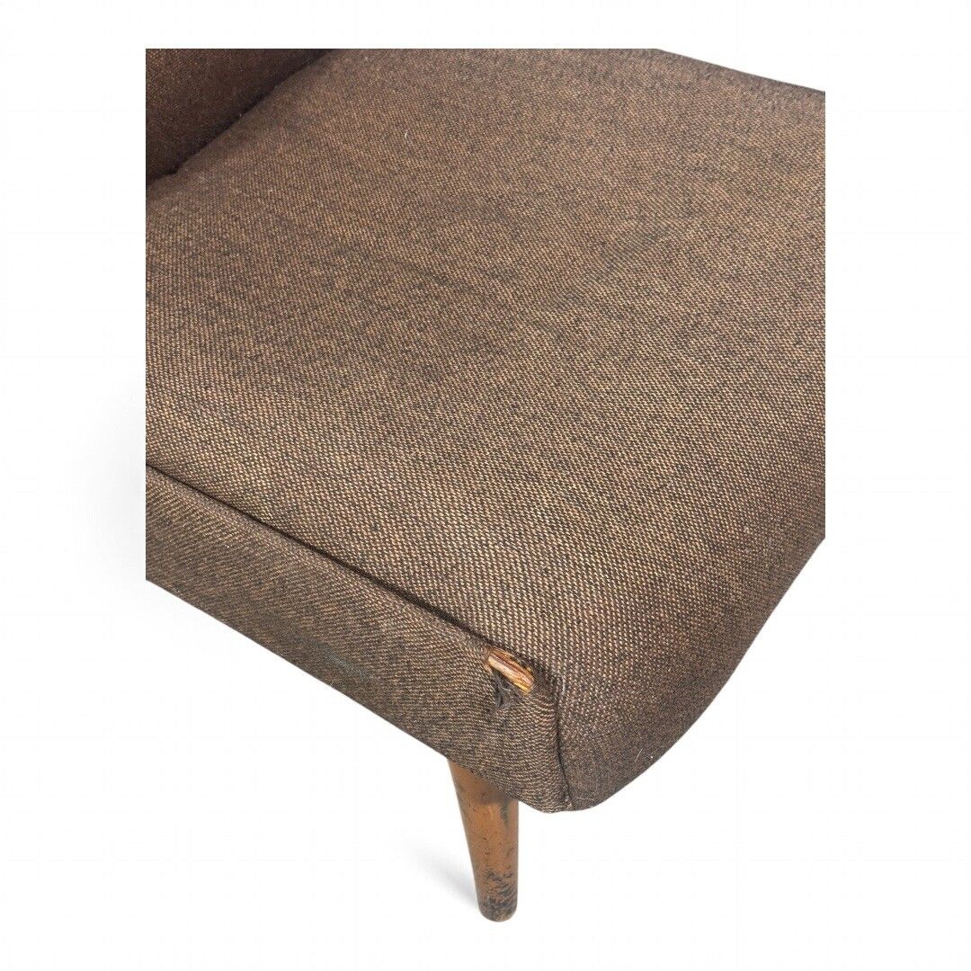 Mid Century Armchair Beech And Wool Retro photo Furniture