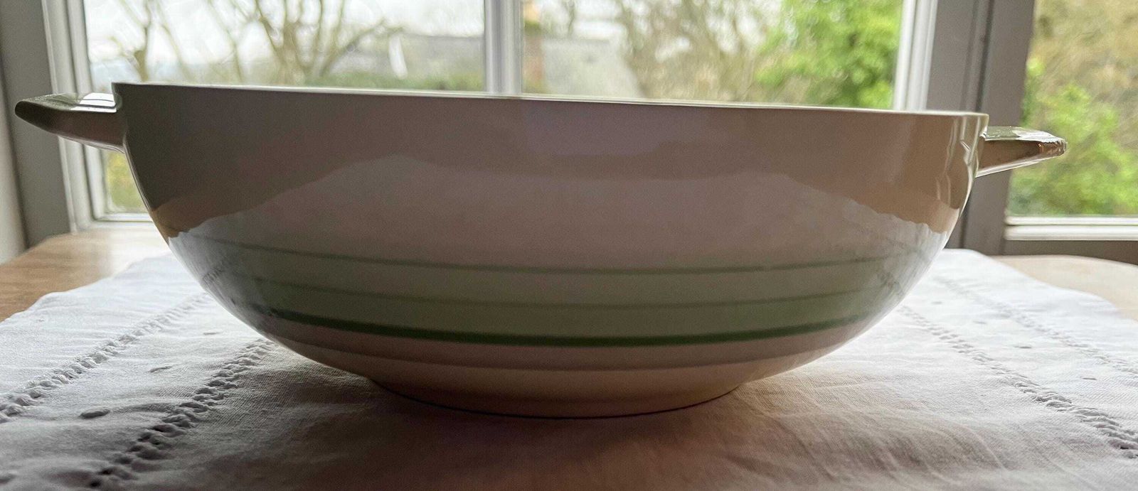 photo furniture A Pair Of Art Deco 'Sunbuff' 1930s Ceramic Handled Serving Bowls By Gray's Pottery In Delicate Shades Of Green And Cream Available Singly