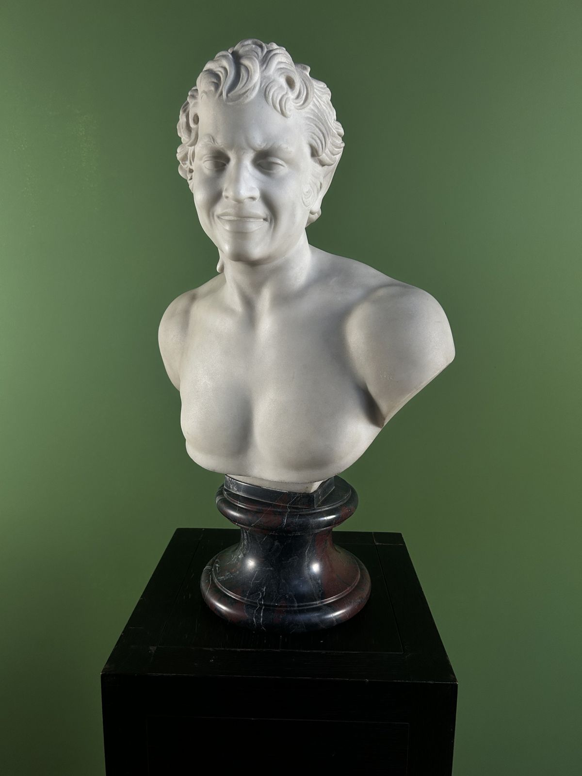19th Century Italian Marble Bust Of The Albani Faun photo 5975.0