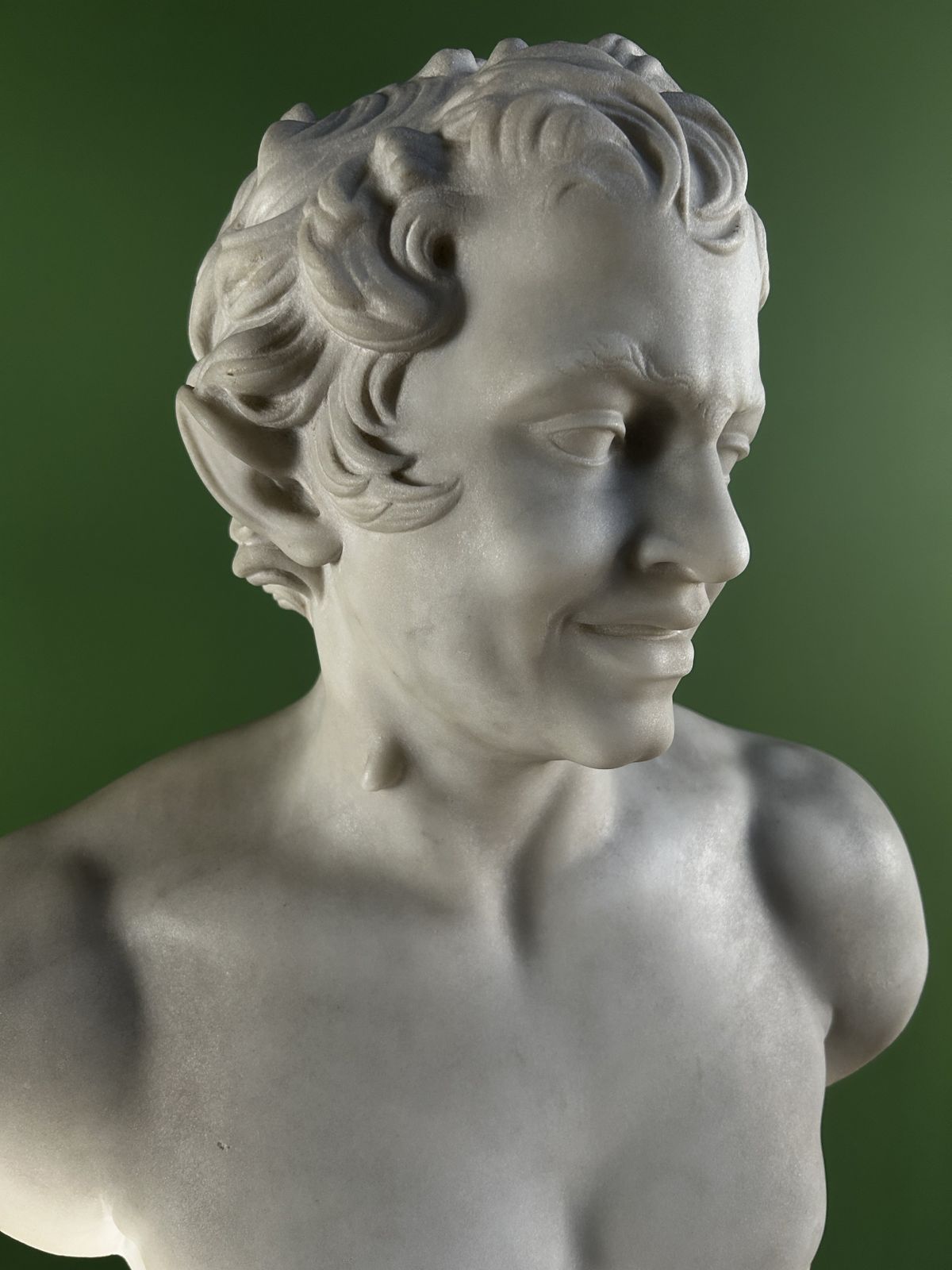 19th Century Italian Marble Bust Of The Albani Faun photo buy