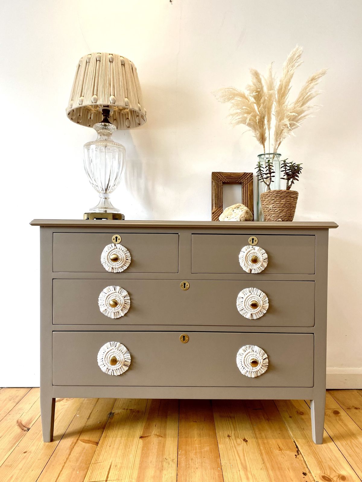 Unique Macrame Chest Of Drawers