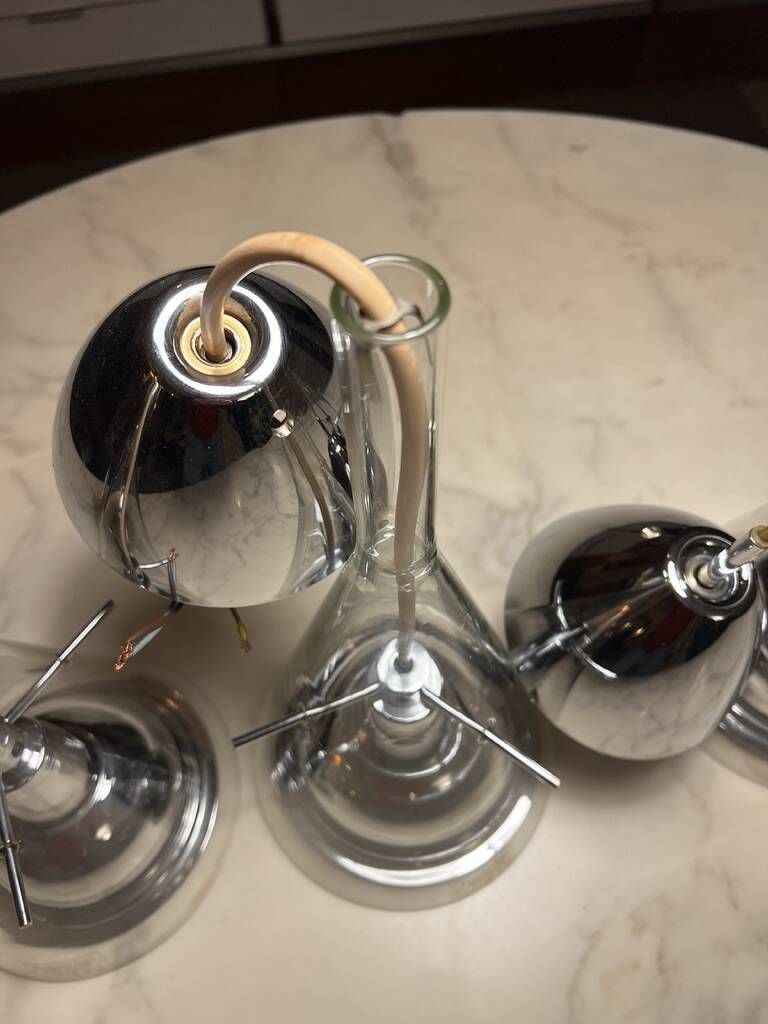 Flute Pendant Lamps 1st Edition Franco Raggi By Fontana Arte 1999 photo for sale