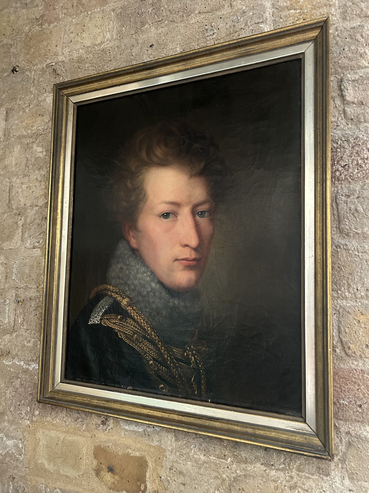 Oil Painting Of Prussian Hussar Officer By August Von Der Embde 1817 photo 4395.0