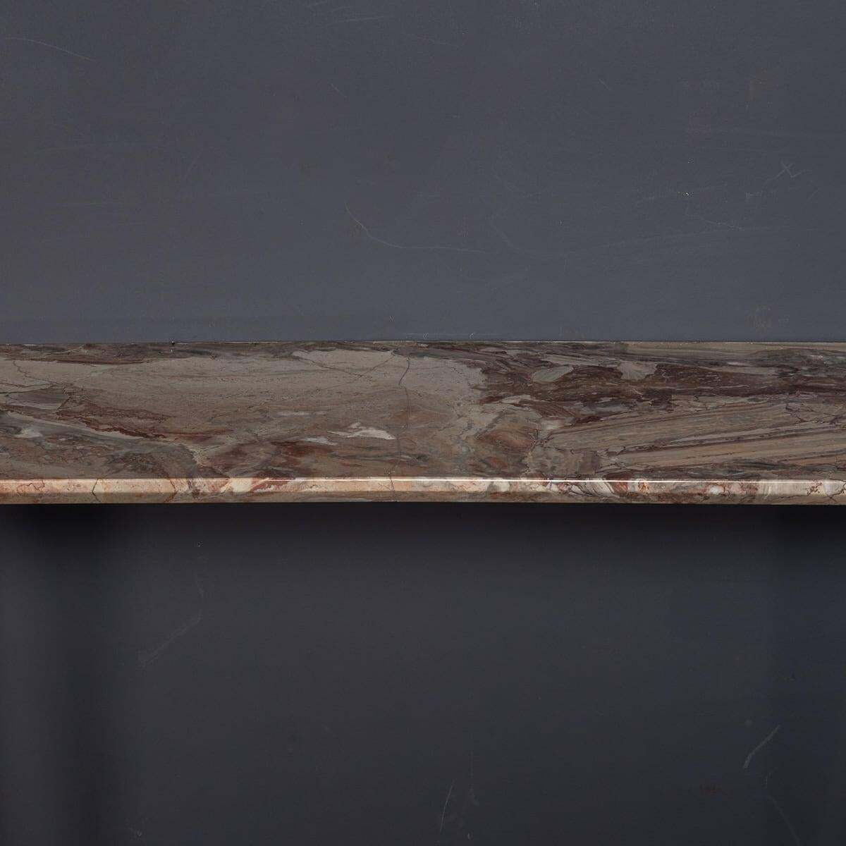 Mid 20th Century Italian Brass & Marble Console With Mirror C.1950 photo vinterior