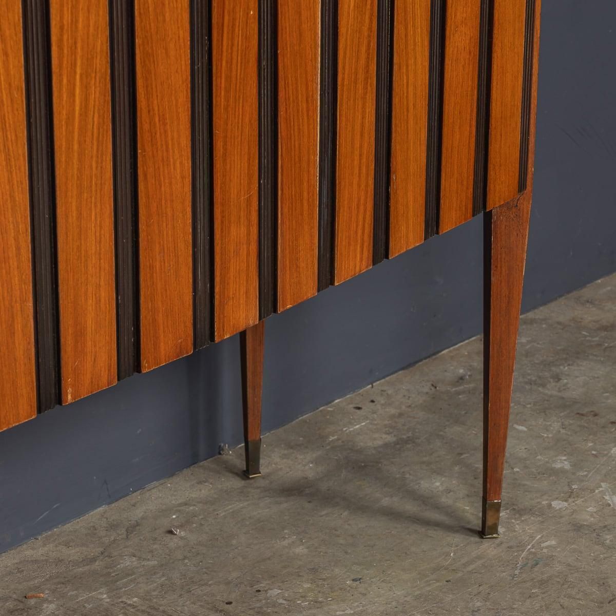 Furniture Mid 20th Century Italian Striped Wooden Buffet By Paolo Buffa C.1950 photo