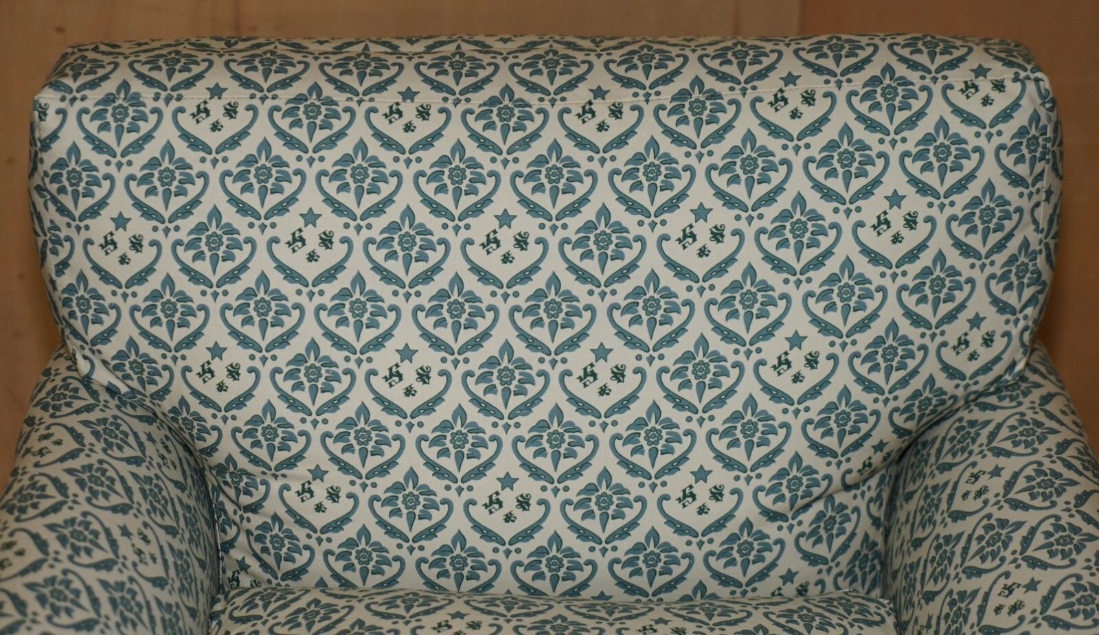 Fully Restored Antique Howard & Son's Claw & Ball Feet Armchair Ticking Fabric photo buy