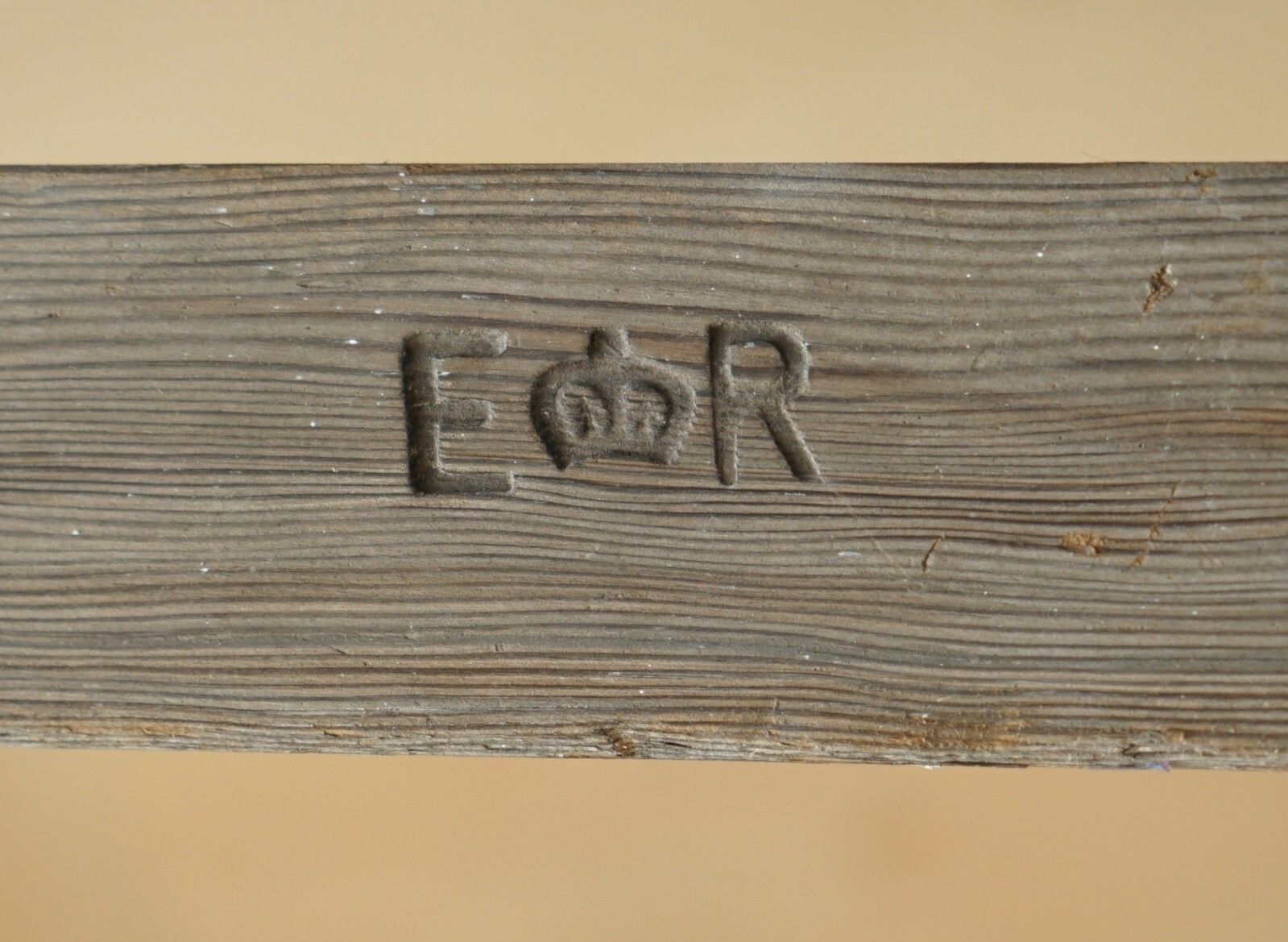 Huge 3+ Meter Tall Er Stamped For The Crown Estate Fruit Pickers Painters Ladder photo vinterior