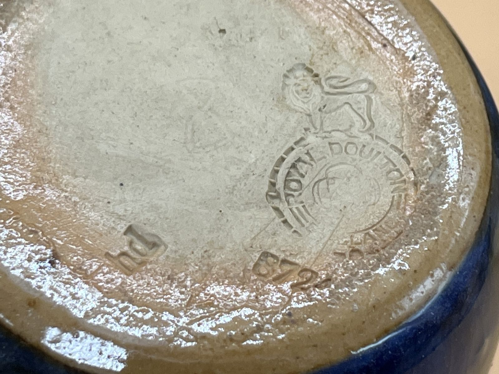 photo for sale Antique Pair Of Lily Partington Royal Doulton Pottery Vases. 8724. C1900.