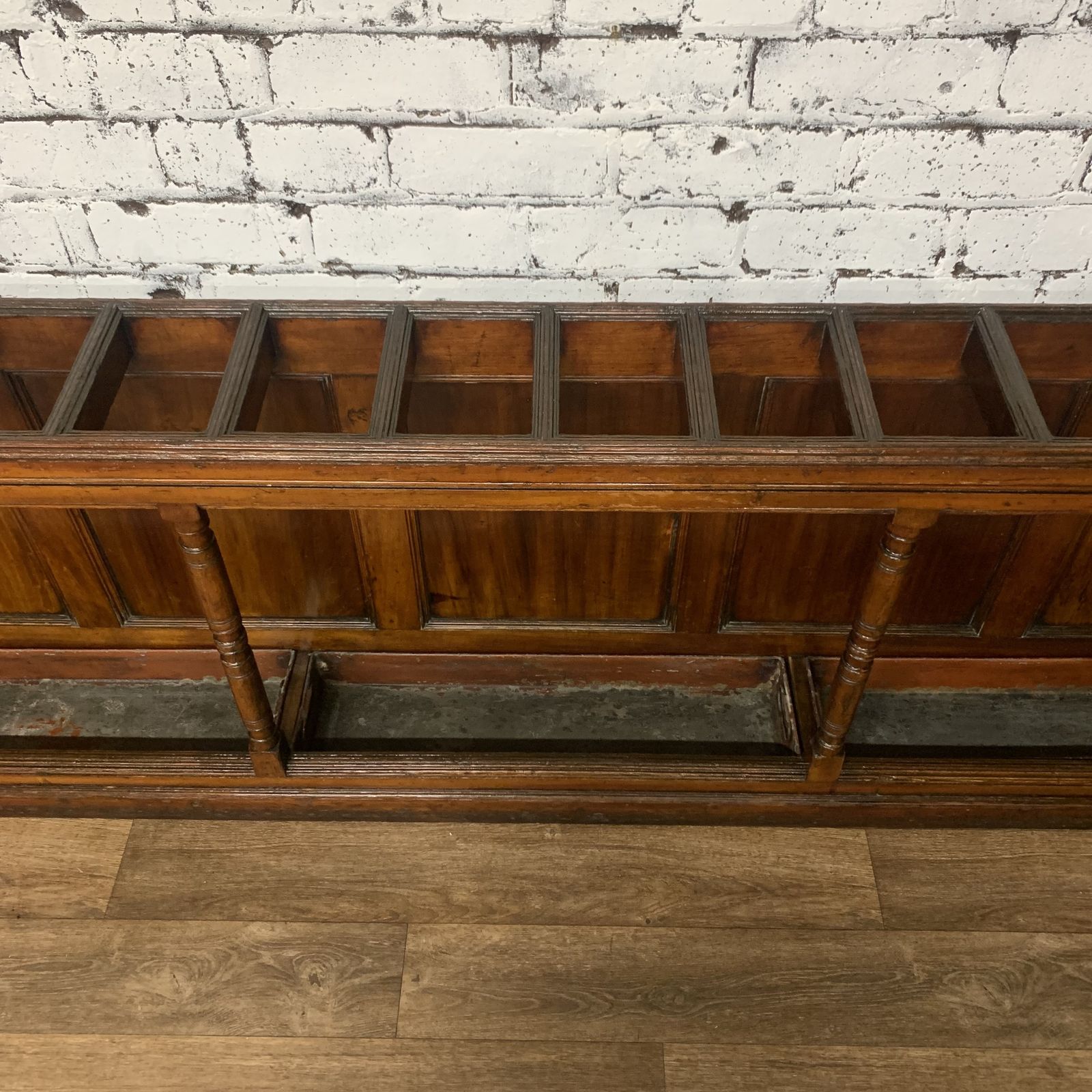 Large Antique Wooden Country Manor Sectional Stick Stand photo 925.0