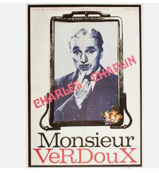 Art Charlie Chaplin Collection 4 X Large Movie Posters, Original Design Milan Grygar photo