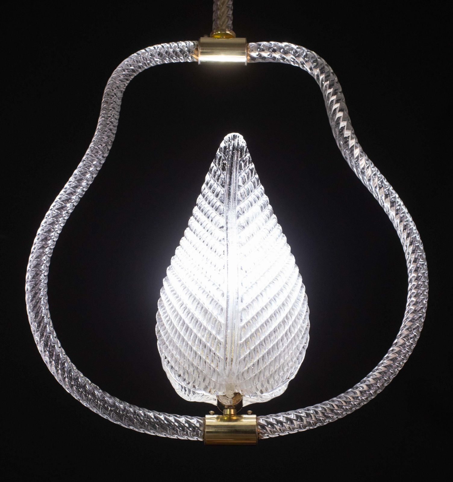 Trasparent Jewel Murano Glass Chandelier By Barovier E Toso, 1950s photo buy