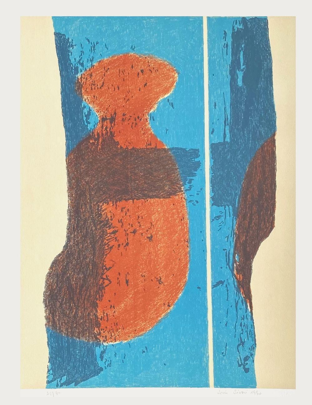 1990 Louis Sevare Fragmenti Lithograph photo furniture