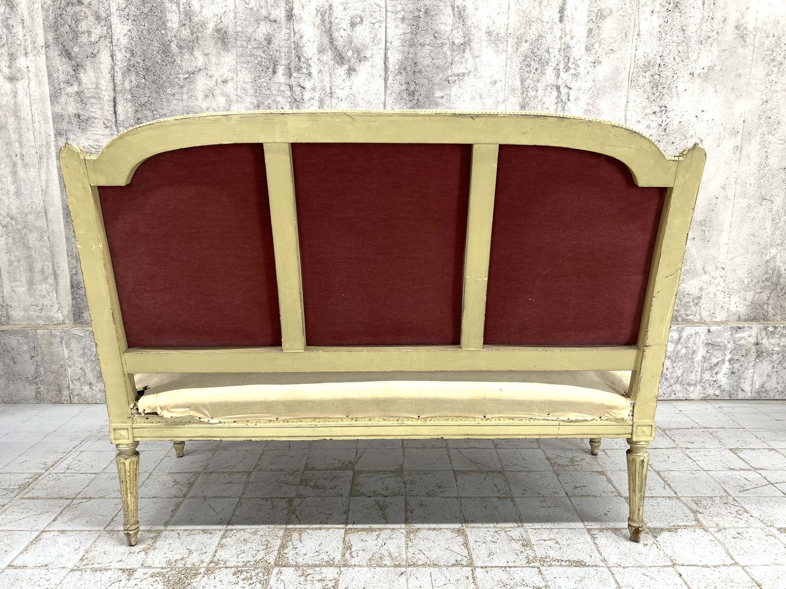 photo buy Shabby Chic Antique French Canape Sofa Bench