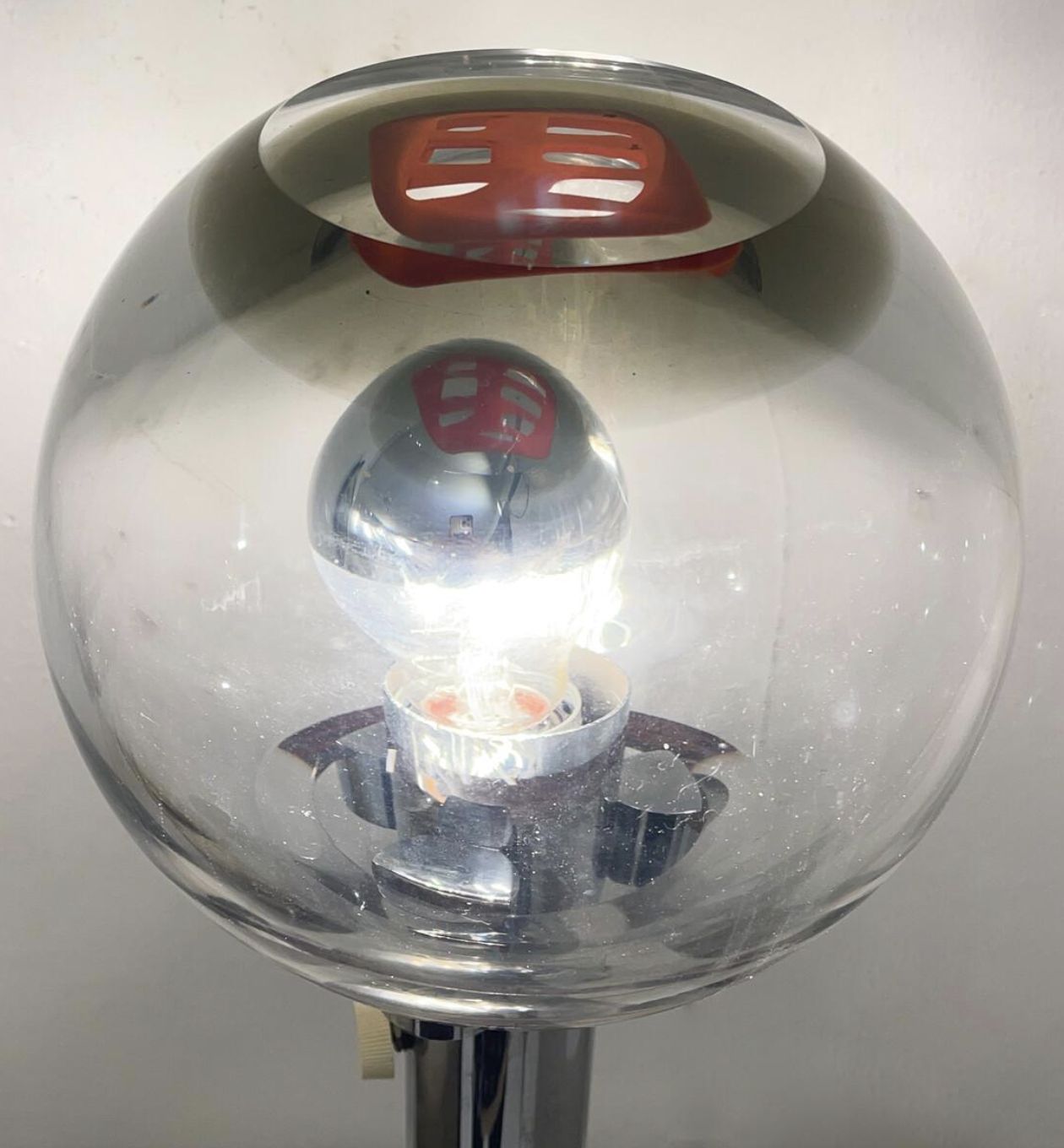 Mid Century Modern Table Lamp By Laura Diaz Santillana, 1970s photo furniture