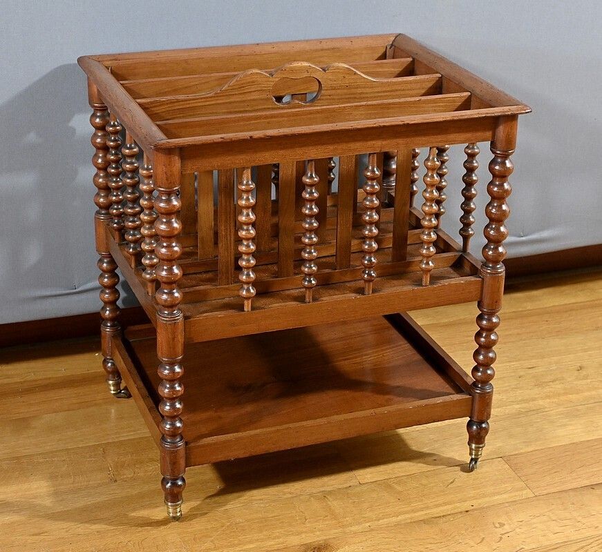 Mahogany Magazine Rack, Napoleon III Period – Mid 19th Century photo furniture