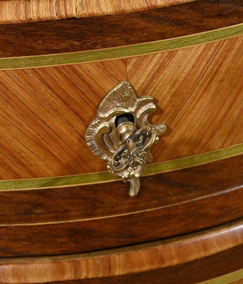 1930.0 Small Marquetry Dresser, Louis XV Louis XVI Transition Style Early 20th photo