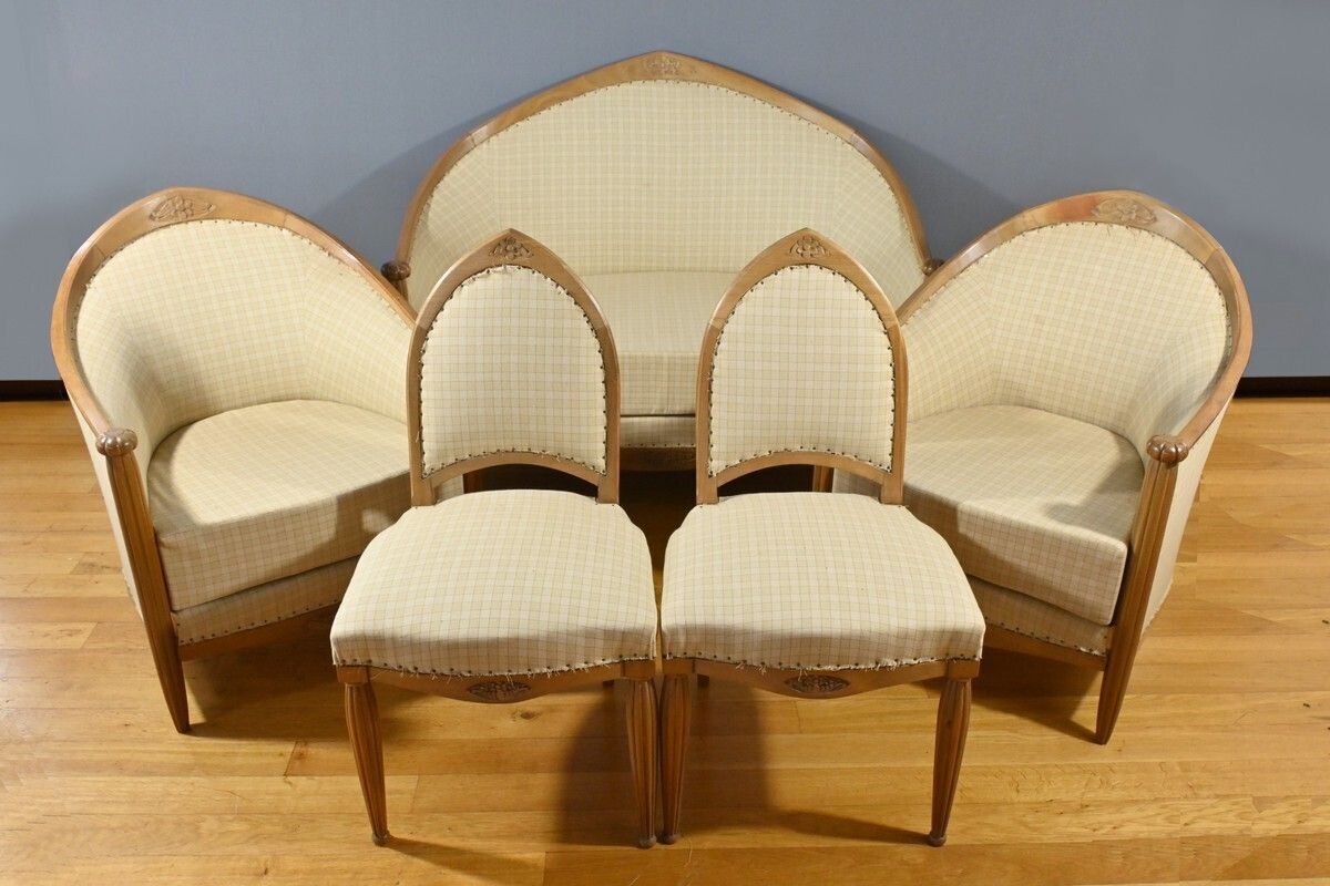 Blond Mahogany Lounge, Art Deco   1940