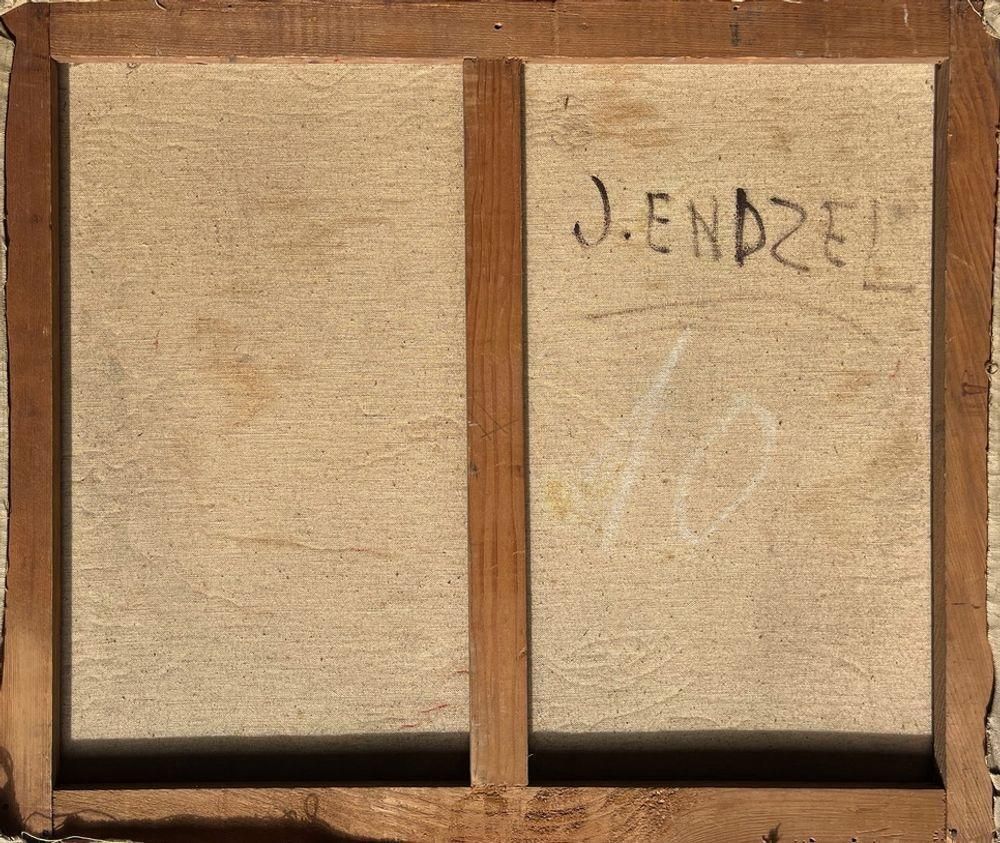 1960s Jacques Endzel The Medrano Circus Oil On Canvas photo furniture