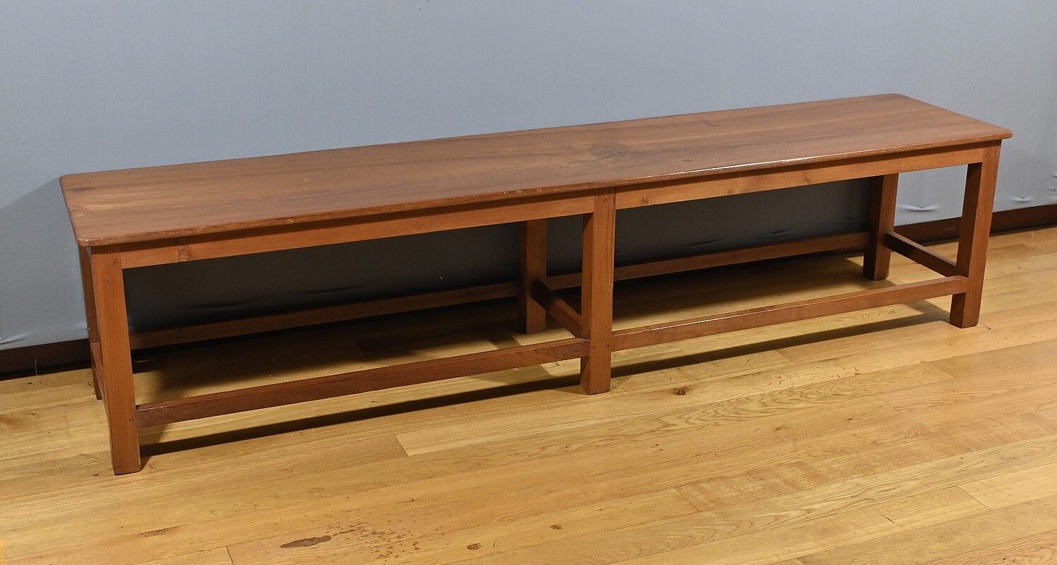 Mahogany Bench From Pondicherry, India   1900 photo furniture