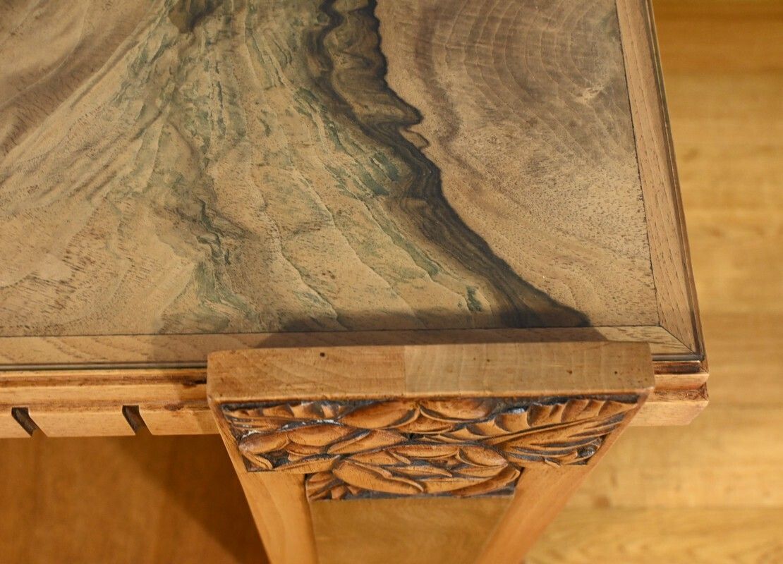 Walnut Coffee Table, Art Deco   1930 photo vintage