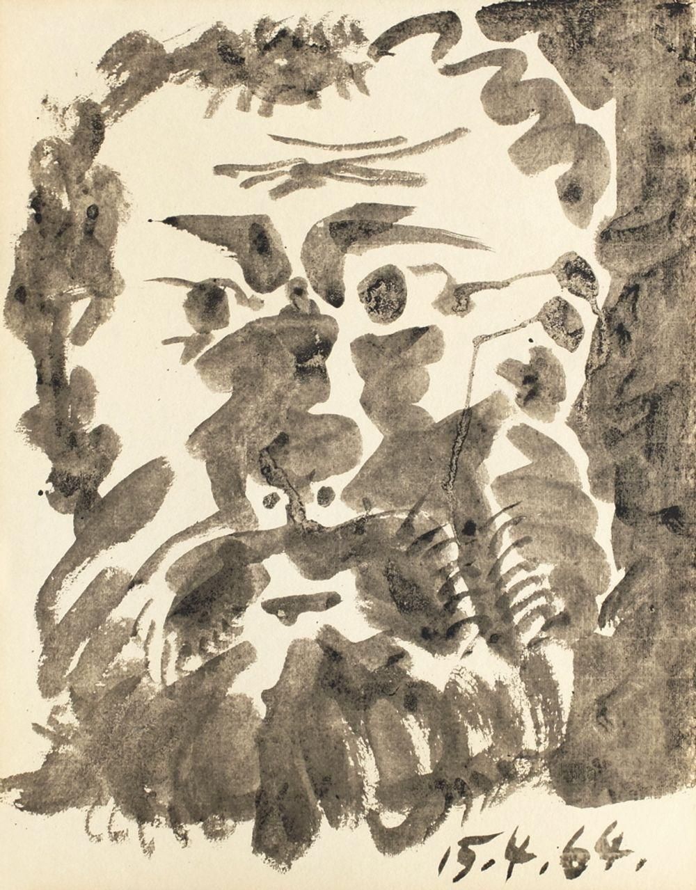1964 Pablo Picasso Portrait Photolithograph photo for sale