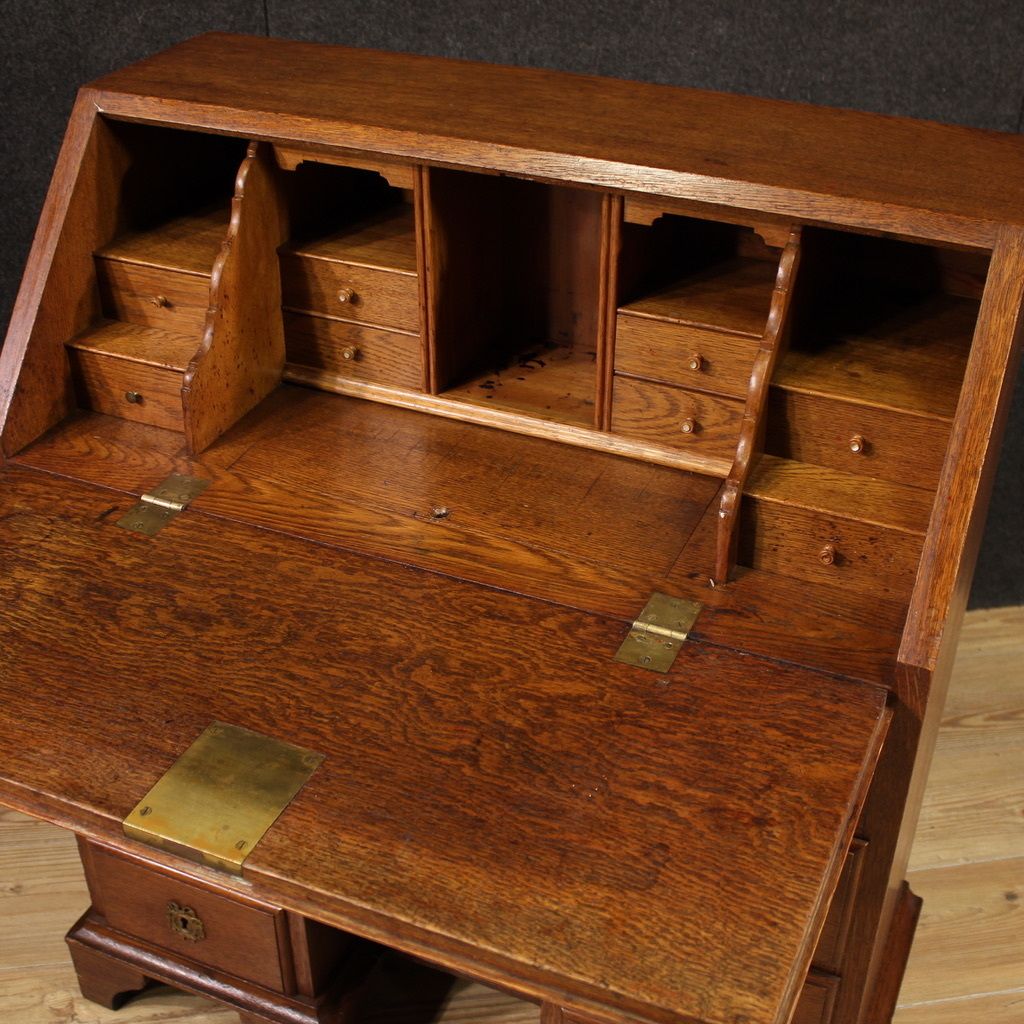 photo furniture 20th Century Dutch Oak Bureau