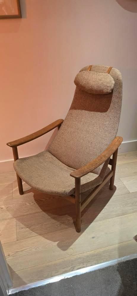 Alf Svensson Kontur Lounge Chair, "Studio" Line By Ljungs Industrier   Original Upholstery photo Furniture